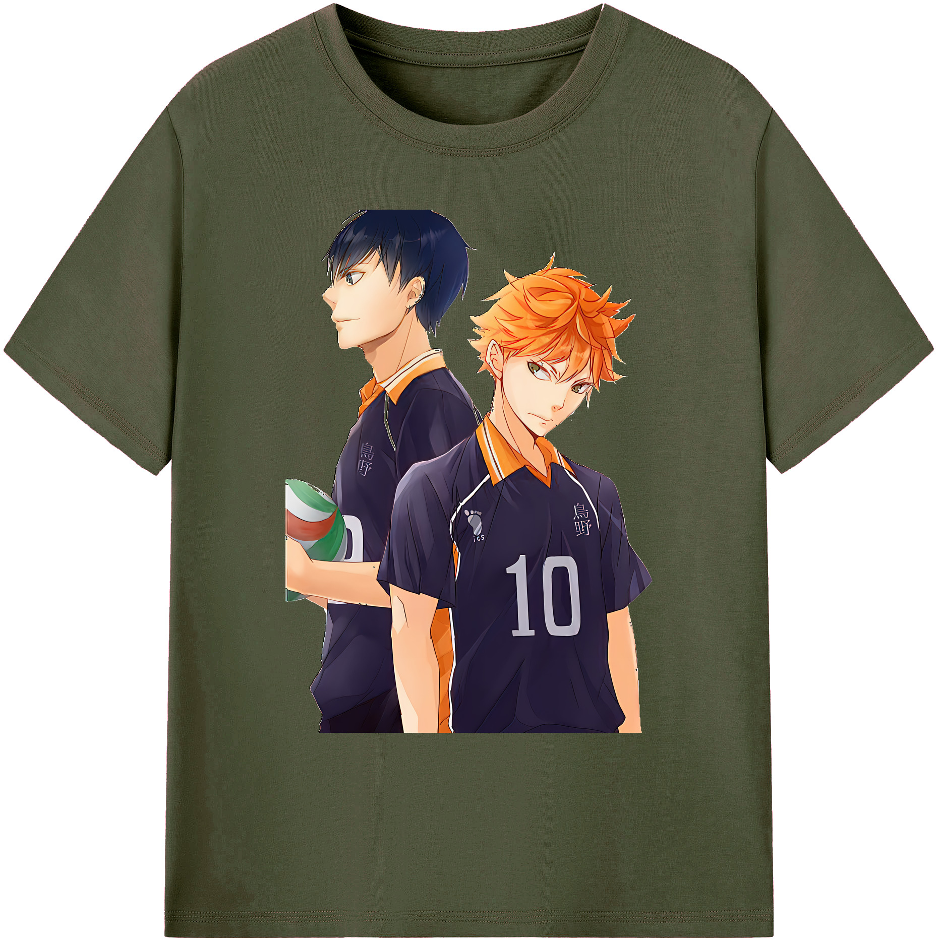 （画像用） ハイキュー!! Haikyu!! 綿100％ メンズ半袖Tシャツ｜肌触りやわらか＆通気性